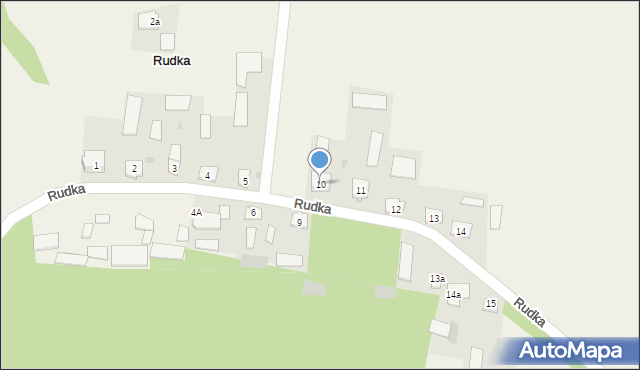 Rudka, Rudka, 10, mapa Rudka