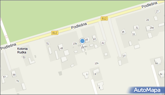 Rudka, Rudka, 10c, mapa Rudka