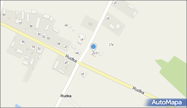 Rudka, Rudka, 17, mapa Rudka