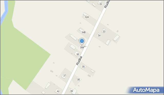 Rudka, Rudka, 34a, mapa Rudka