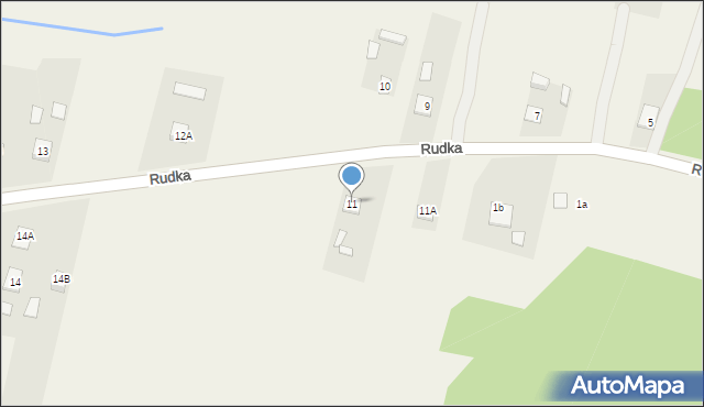 Rudka, Rudka, 11, mapa Rudka