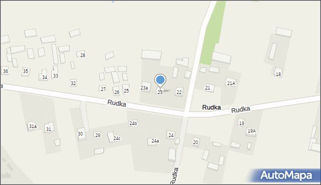 Rudka, Rudka, 23, mapa Rudka