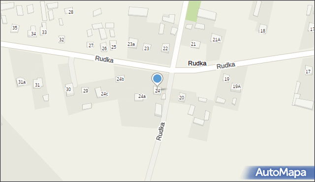 Rudka, Rudka, 24, mapa Rudka