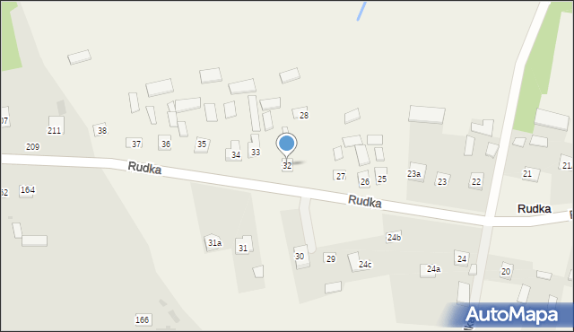 Rudka, Rudka, 32, mapa Rudka