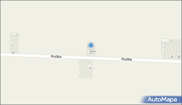 Rudka, Rudka, 22, mapa Rudka