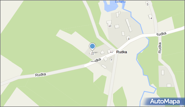 Rudka, Rudka, 12, mapa Rudka