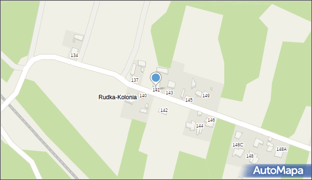 Rudka, Rudka, 141, mapa Rudka