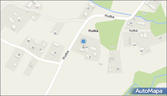 Rudka, Rudka, 57, mapa Rudka
