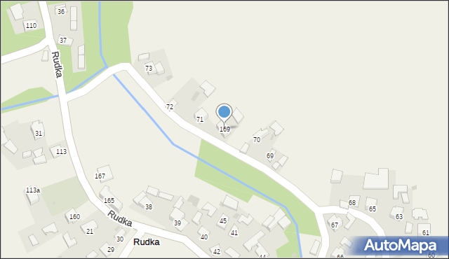 Rudka, Rudka, 169, mapa Rudka