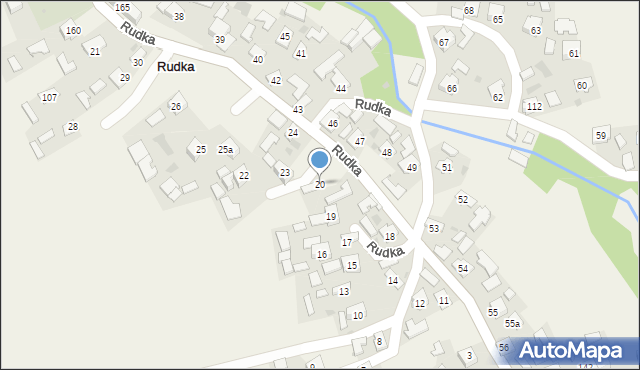Rudka, Rudka, 20, mapa Rudka