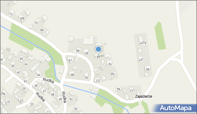Rudka, Rudka, 63, mapa Rudka