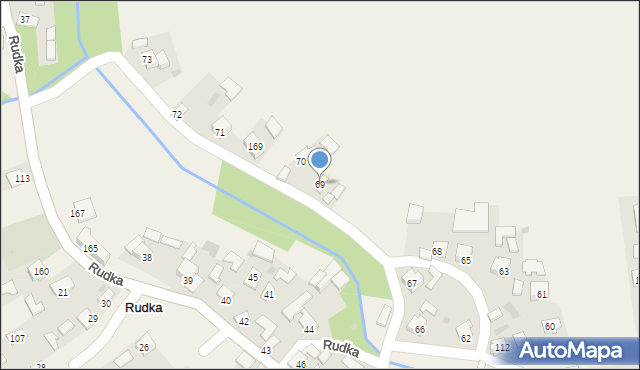 Rudka, Rudka, 69, mapa Rudka