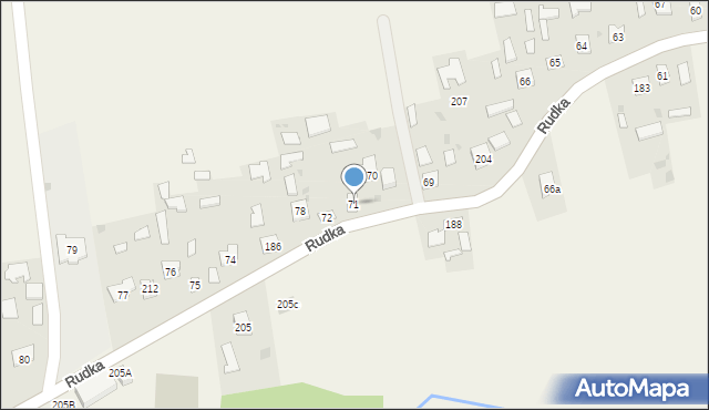 Rudka, Rudka, 71, mapa Rudka