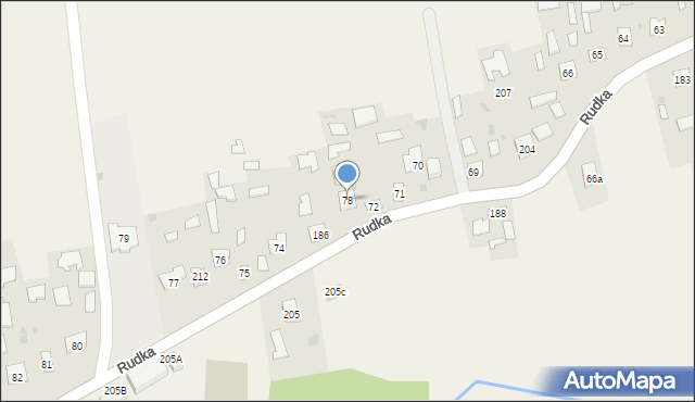 Rudka, Rudka, 78, mapa Rudka