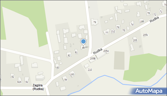 Rudka, Rudka, 80, mapa Rudka