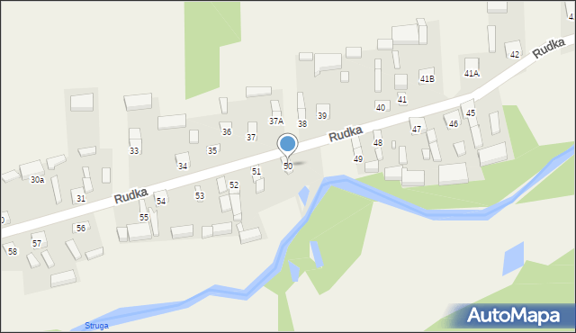 Rudka, Rudka, 50, mapa Rudka