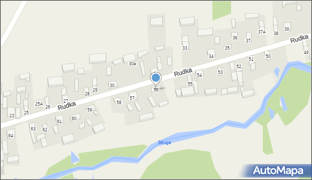 Rudka, Rudka, 56, mapa Rudka