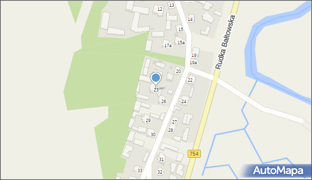 Rudka Bałtowska, Rudka Bałtowska, 23, mapa Rudka Bałtowska