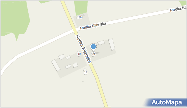 Rudka Kijańska, Rudka Kijańska, 15, mapa Rudka Kijańska