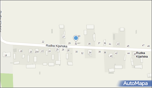 Rudka Kijańska, Rudka Kijańska, 31, mapa Rudka Kijańska