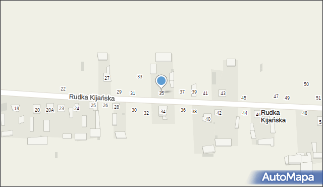 Rudka Kijańska, Rudka Kijańska, 35, mapa Rudka Kijańska