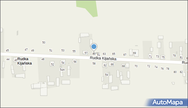 Rudka Kijańska, Rudka Kijańska, 60, mapa Rudka Kijańska