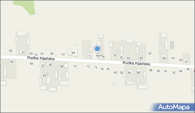 Rudka Kijańska, Rudka Kijańska, 73, mapa Rudka Kijańska
