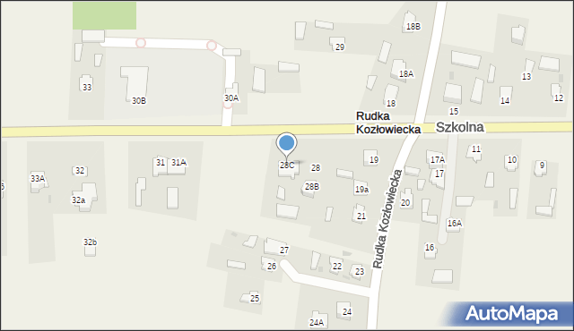 Rudka Kozłowiecka, Rudka Kozłowiecka, 28C, mapa Rudka Kozłowiecka