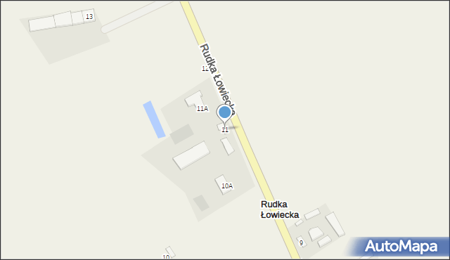 Rudka Łowiecka, Rudka Łowiecka, 11, mapa Rudka Łowiecka