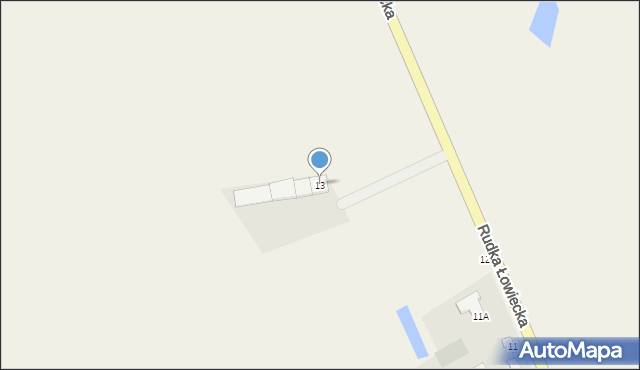 Rudka Łowiecka, Rudka Łowiecka, 13, mapa Rudka Łowiecka