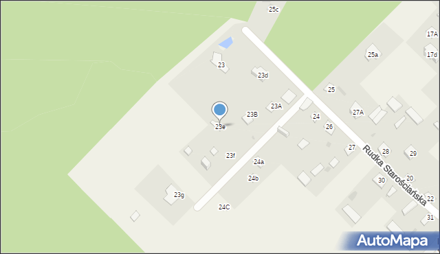 Rudka Starościańska, Rudka Starościańska, 23e, mapa Rudka Starościańska