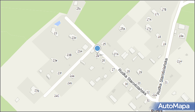 Rudka Starościańska, Rudka Starościańska, 24, mapa Rudka Starościańska