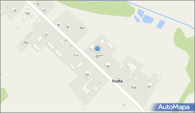Rudka Starościańska, Rudka Starościańska, 62, mapa Rudka Starościańska