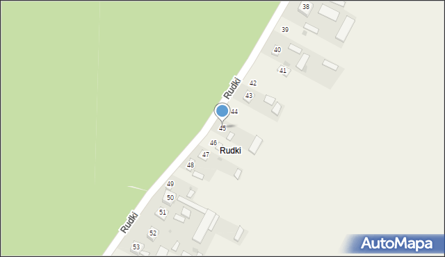 Rudki, Rudki, 45, mapa Rudki