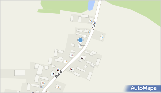 Rudki, Rudki, 10, mapa Rudki