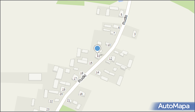 Rudki, Rudki, 12a, mapa Rudki