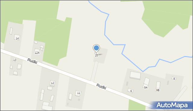 Rudki, Rudki, 10, mapa Rudki