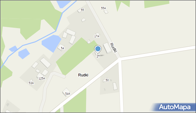 Rudki, Rudki, 17, mapa Rudki