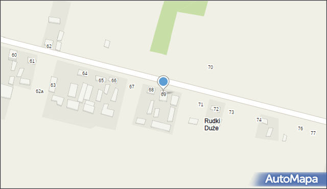 Rudki, Rudki, 69, mapa Rudki