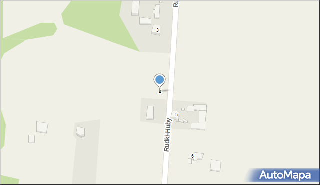 Rudki, Rudki-Huby, 4, mapa Rudki