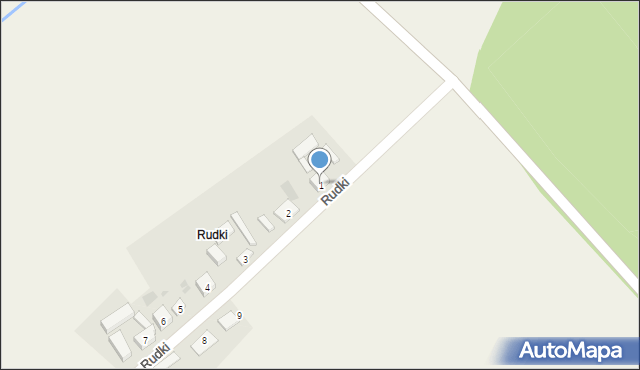 Rudki, Rudki, 1, mapa Rudki
