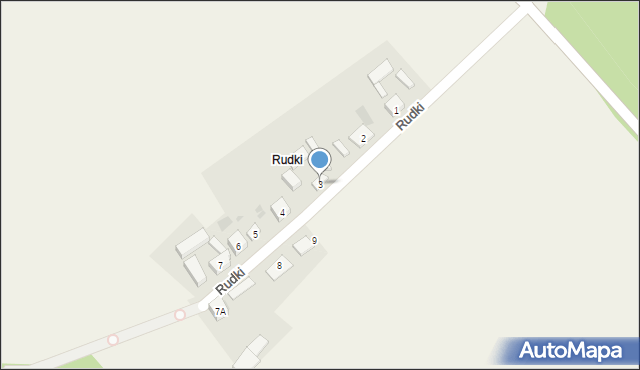 Rudki, Rudki, 3, mapa Rudki