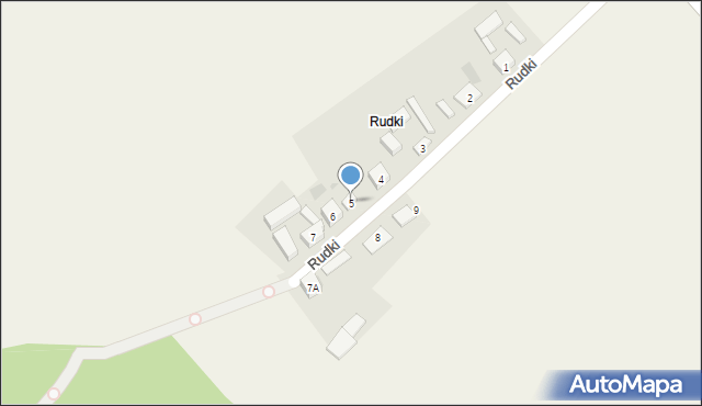 Rudki, Rudki, 5, mapa Rudki