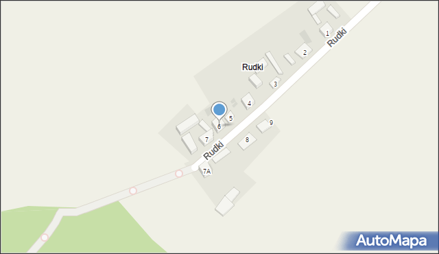 Rudki, Rudki, 6, mapa Rudki