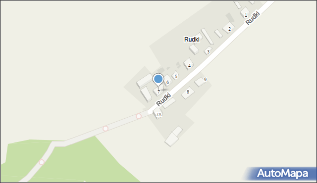 Rudki, Rudki, 7, mapa Rudki