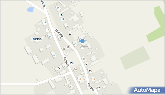 Rudna, Rudna, 22, mapa Rudna