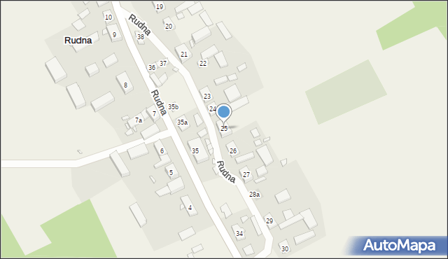 Rudna, Rudna, 25, mapa Rudna