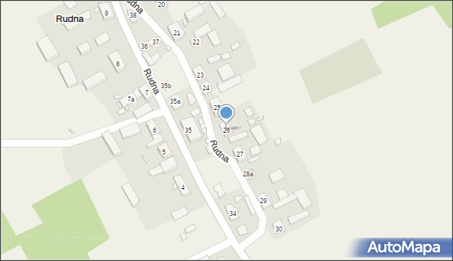 Rudna, Rudna, 26, mapa Rudna