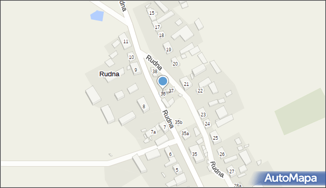 Rudna, Rudna, 36, mapa Rudna