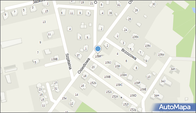 Rudna Mała, Rudna Mała, 109K, mapa Rudna Mała